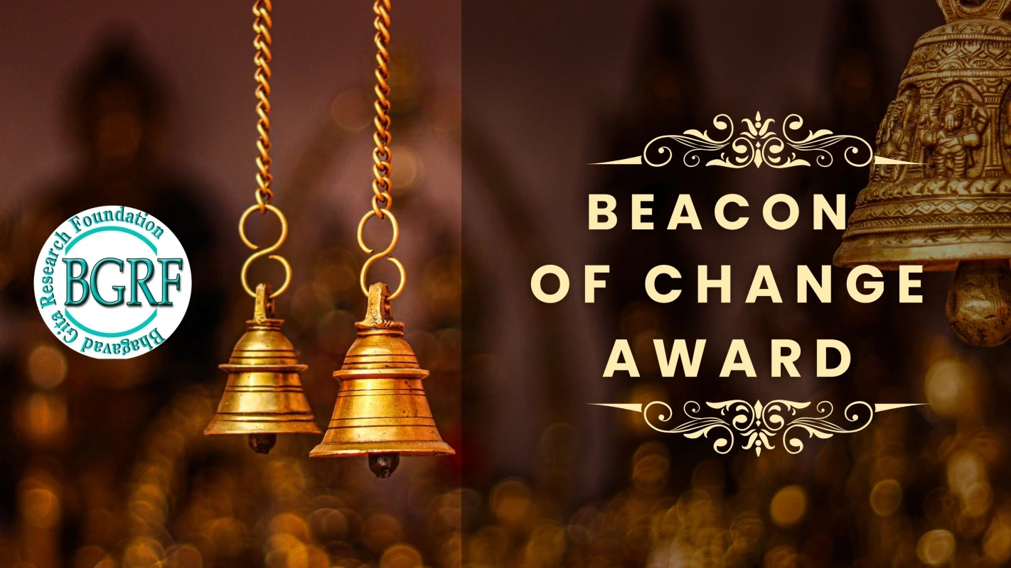 BEACON OF CHANGE AWARD FOR OUTSTANDING NATIONAL & COMMUNITY CONTRIBUTION